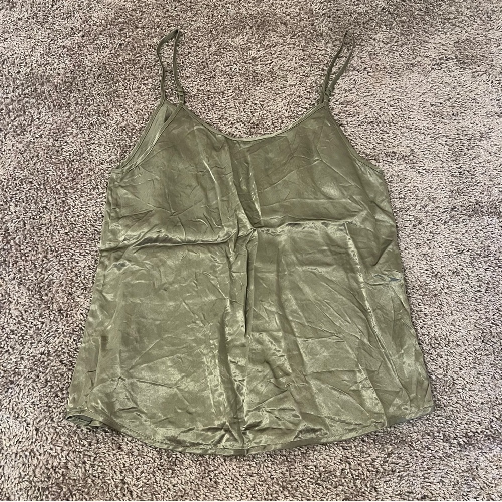 Aritzia Babaton Everly Tank Top Camisole in Sage Frost - Picture 7 of 8